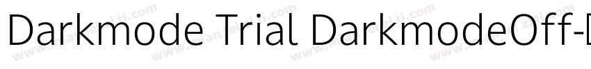 Darkmode Trial DarkmodeOff字体转换